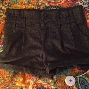 Free people pleated paper bag herring bone shorts